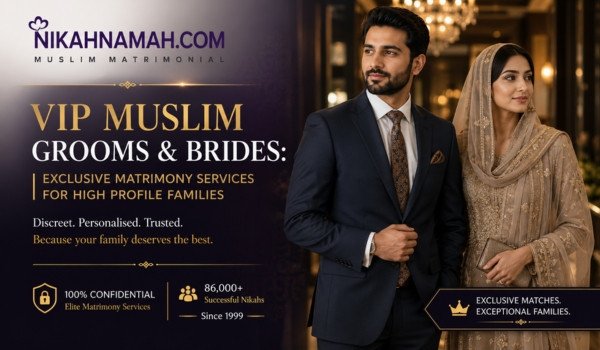 VIP Muslim grooms and brides exclusive matrimony services for high profile Muslim families in India and abroad